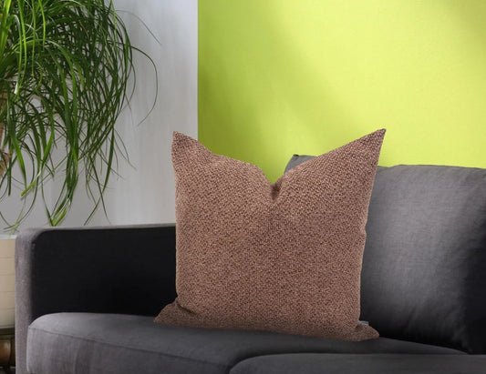 24 x 24 Pillow Panama Chocolate - Down Alternative Insert
