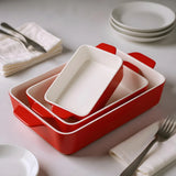 Kook Ceramic Baking Dishes Set of 3
