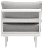 Maldives - Water Resistant Outdoor Patio Armless Chair With White Frame