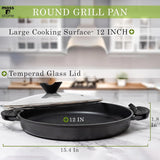 Moss & Stone 12-Inch Nonstick Indoor Grill Pan