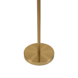 Textured Ceramic Floor Lamp with Scallop-Shaped Shade, Gold