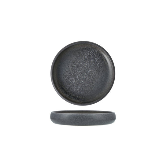 Iceland Volcanic Gray Small High Sided Plate 6"