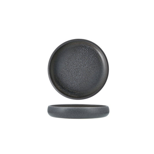 Iceland Volcanic Gray Small High Sided Plate 6"