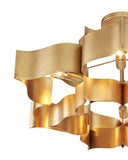 Grand Lotus Large Gold Chandelier