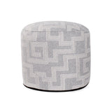 Indoor/Outdoor Pouf Tall Syros Fog