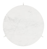 Barmas Coffee Table White & Silver