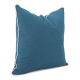 24 x 24 Outdoor Pillow with Dec Cord- Seascape Turquoise- Poly Insert