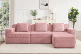 MARTHA 117" 3-Seater Sofa with 1 Ottoman