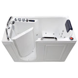 27 in. x 53 in. Walk-In Whirlpool and Air Tub with Total Spa Suite in White