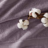 800 Gsm Ultra-Soft Cotton Absorbent Towel Set, Light Purple