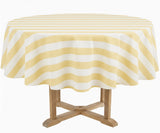 Cabana Striped Round Tablecloth