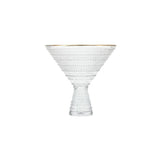 Jupiter Clear Gold Rimmed Martini 11.5oz