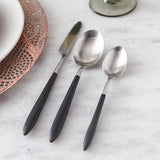 Velo Black Brushed 60pc Flatware Set