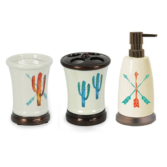 Cactus 3PC Bath Countertop Accessory Set, 4 MOQ