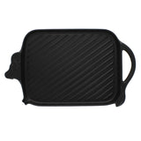 Chasseur French Cow Cast Iron Griddle 15-inch Black