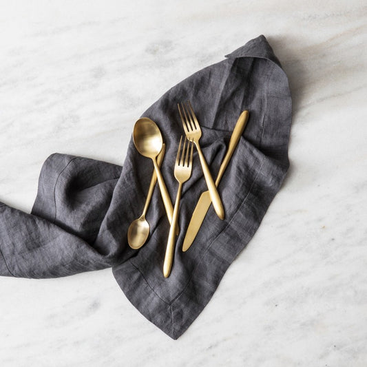 Velo Brushed Gold 20pc Flatware Set