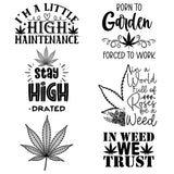 Cannabis Laser Engraved Leaf Green Sleeve