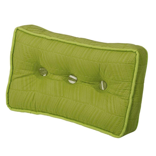 Capri Coastal-Style Box Pillow, Chartreuse Green