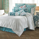 Catalina Aqua Bedskirt, King
