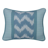 Catalina Chevron Print Pillow w/ Blue Stripes