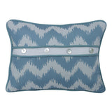 Catalina Chevron Print Pillow w/ Button Details