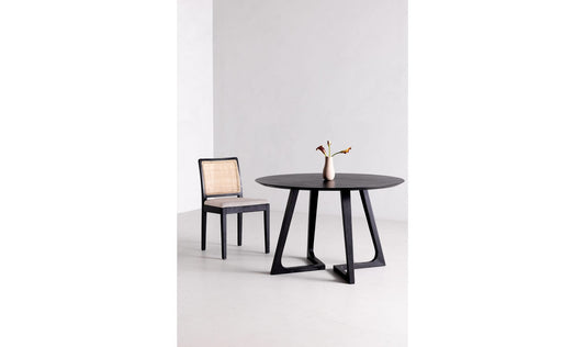 Godenza Round Dining Table Black