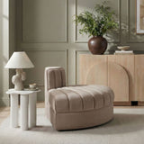 Rummi - Velvet Performance Fabric Upholstered Modular Chair