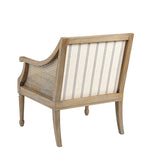 Reclaimed Natural Cane Inset Armchair Accent Chair*