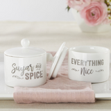 Sugar Spice Ceramic Sugar Bowl Baby Shower Favor