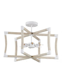 Bastian Small Sandstone Semi-Flush Mount