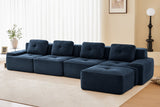 CORDELIA 153" 4-Seater Sofa with 1 Ottoman
