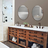 Van Buren Brushed Brass Round Mirror