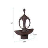 Abstract Yoga Silhouette Sculpture