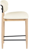 Riccio - Stool - Natural And Black Frame