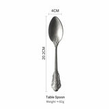 Mixora 304 Stainless Vintage Embossed Flatware Set
