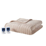 App-Enabled Heated Blanket with Alexa/Google Home, Taupe