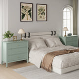 Fluted 3 Drawer Dresser with Painted Surface