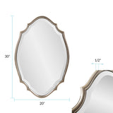Sabien Mirror in Antique Silver