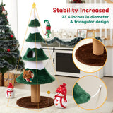Christmas Tree Cat Tower For Cats, Multi-Level Cat Tree