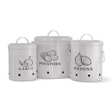 Kook Potato, Onion & Garlic Storage Canisters Set