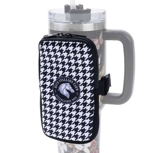 Blue Stallion Houndstooth Tumbler Pouch