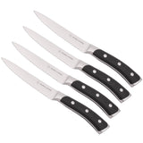 Elite Set of 4 Steak Knives - Black