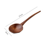 Long Handle Wooden Japanese Soup Spoon