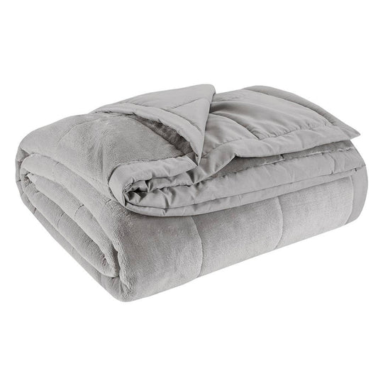 Reversible Down Alternative Bedding Blanket, Grey
