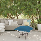 Puff Ottoman Cover Seascape Turquoise -Cover Only