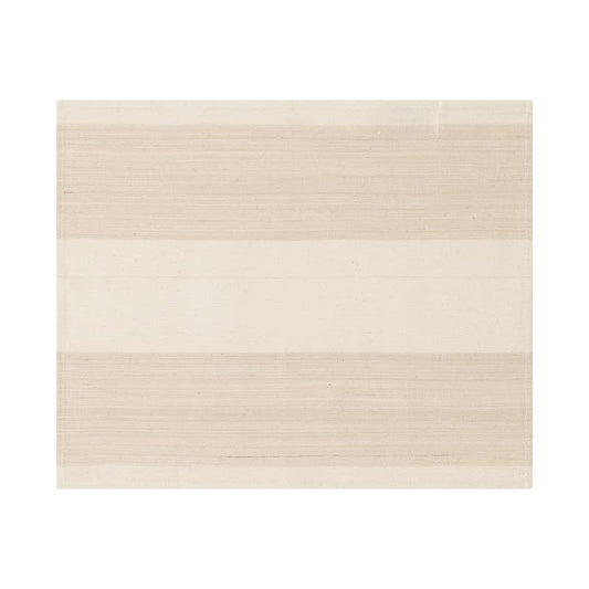 French Home Set of 4 Cream and Tan Striped Placemats