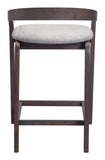 Troy Counter Stool (Set of 2) Dove Gray & Espresso