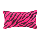 Zebra Damask 4-Piece Comforter Set, Hot Pink
