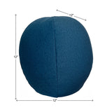 Qivuit Blue Round Pillow