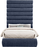 Adam - Chenille Fabric Bed With 89" Headboard